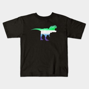 Subtle MLM T-rex - Gay (Men Loving Men) Love Dinosaur Kids T-Shirt